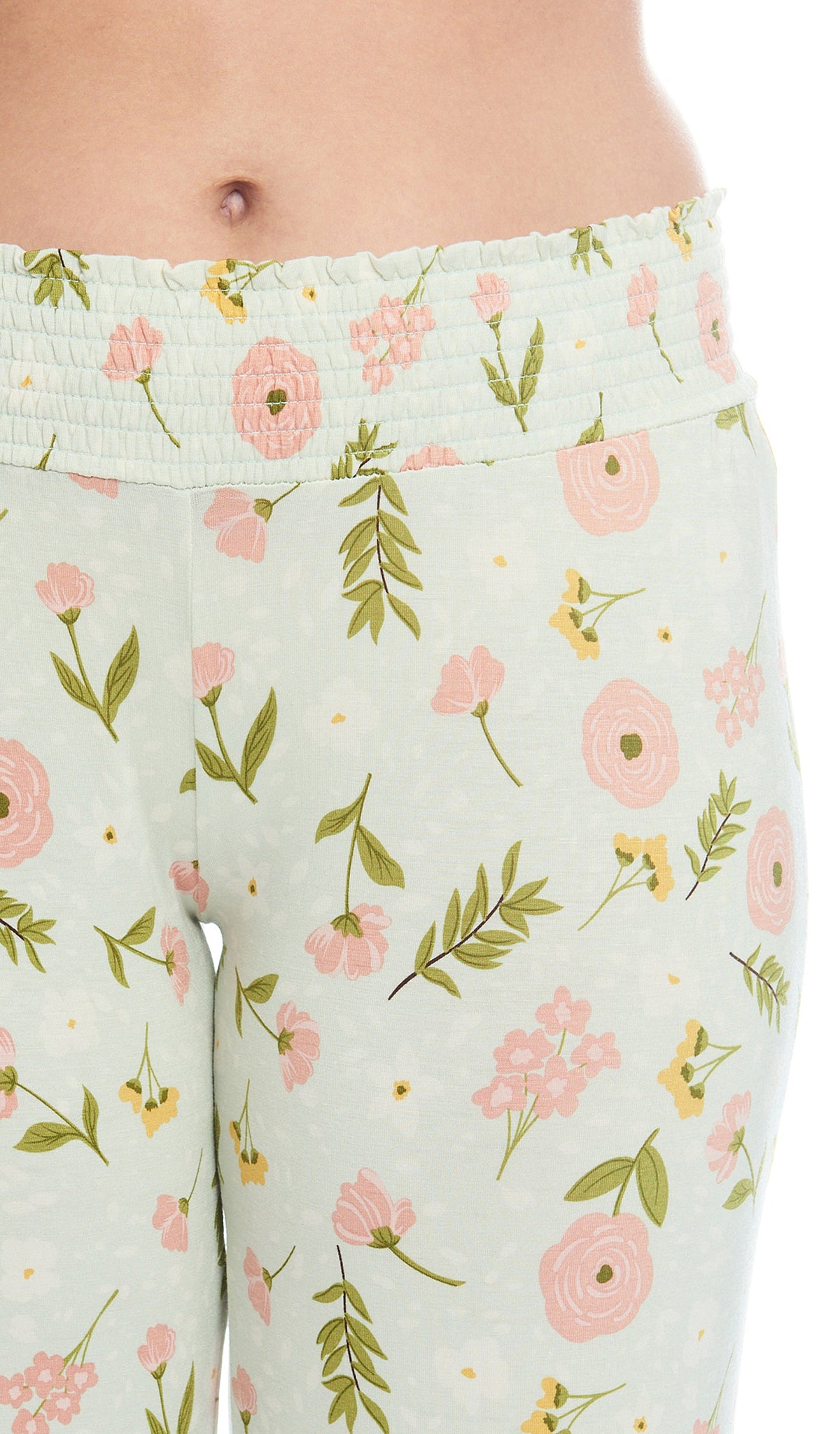 Carnation Analise 5-Piece Set, detailed shot of smocked elastic waistband.