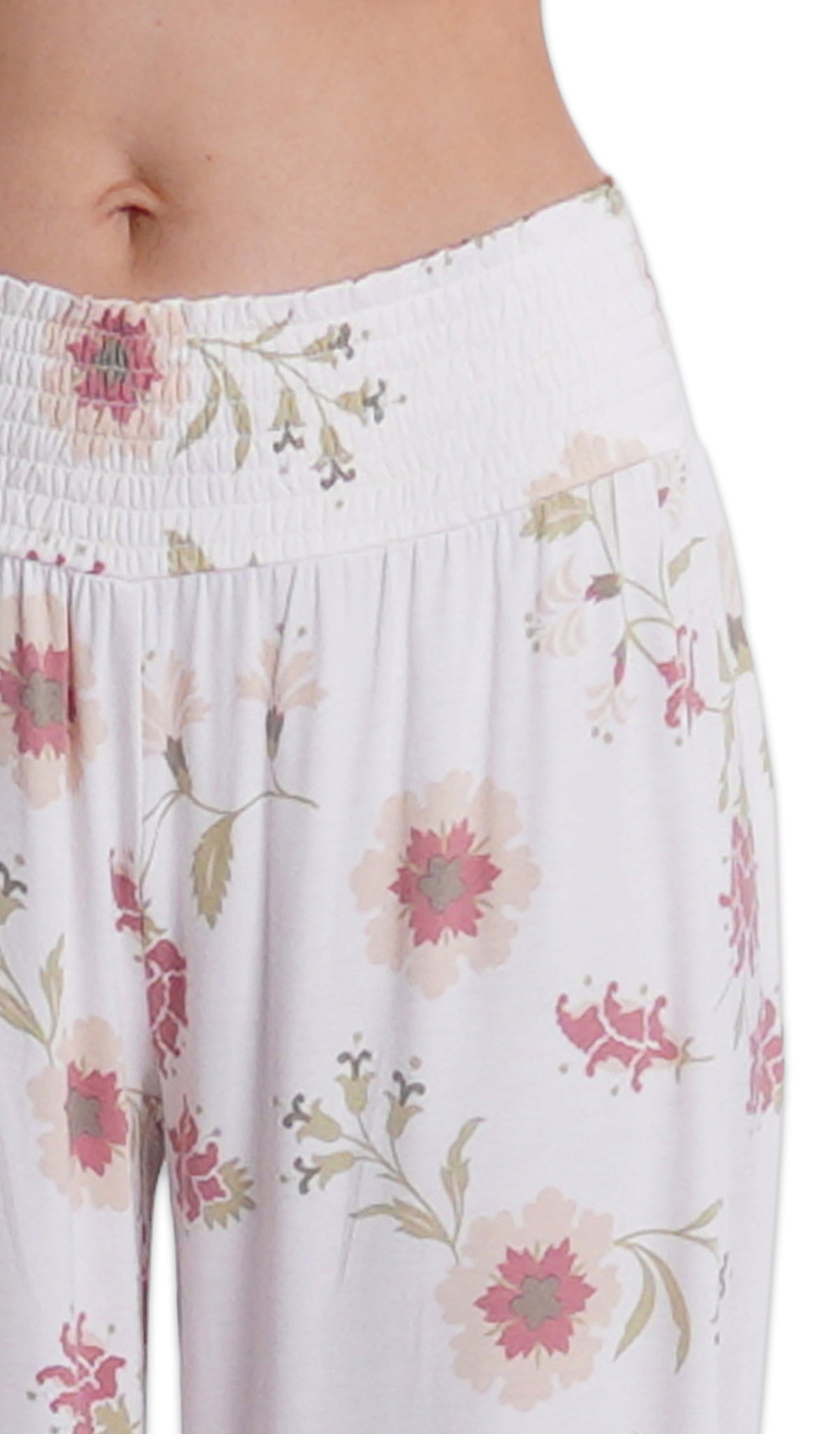 Cottage Floral Analise 3-Piece Set, detailed shot of smocked elastic waistband.