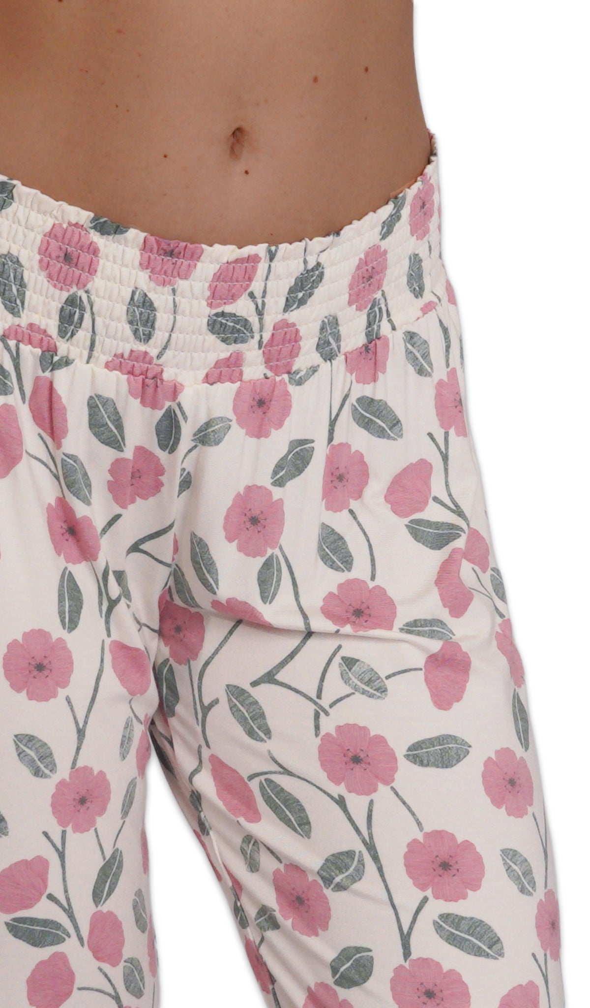 Honey Bloom Analise 3-Piece Set, detailed shot of smocked elastic waistband.