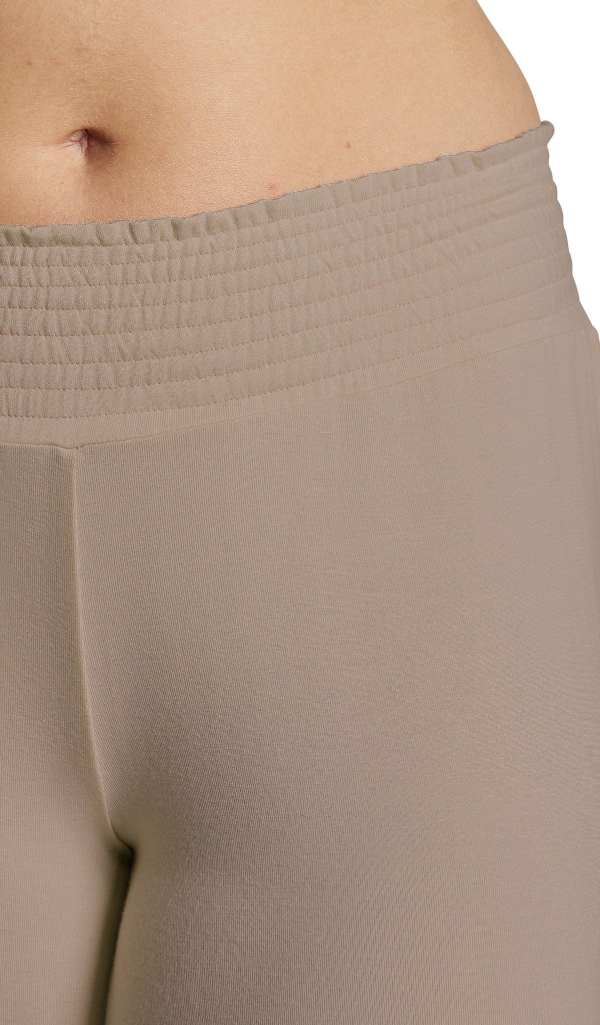 Latte Analise 3-Piece Set, detailed shot of smocked elastic waistband.