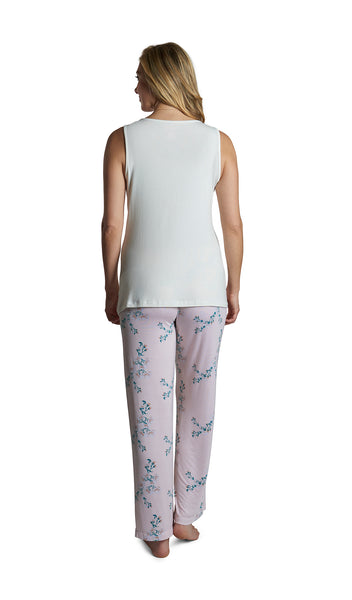 Lily Analise 5-Piece Set, back shot of woman wearing tank top and pant.