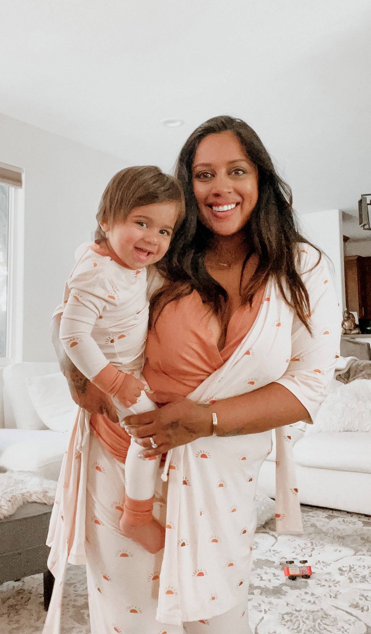 Navy Stripe Analise Maternity & Nursing Pajama and Baby Set – Milk & Baby