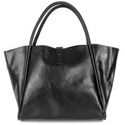 Beau Caris Black Vegan Leather Diaper Bag - Final Sale